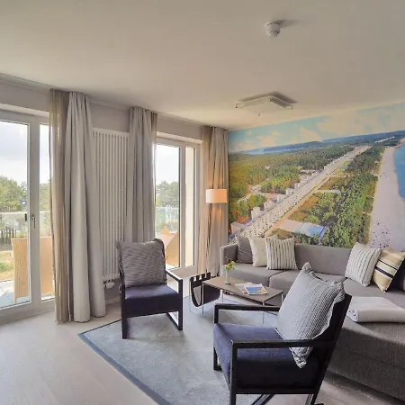 Apartment Duenenresidenz Prora - Skysuite Mit Meerblick, 1 Schlafzimmer Und Dachterrasse Np-508