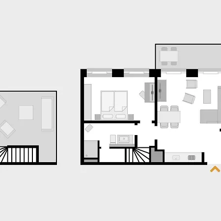 Dünenresidenz Prora - Skysuite Mit Meerblick, 1 Schlafzimmer Und Dachterrasse Np-508 *