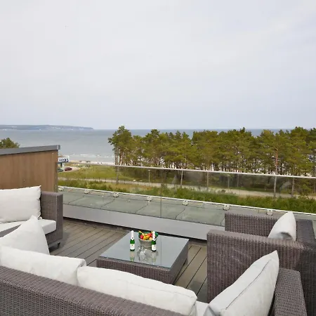 Duenenresidenz Prora - Skysuite Mit Meerblick, 1 Schlafzimmer Und Dachterrasse Np-508 アパート *
